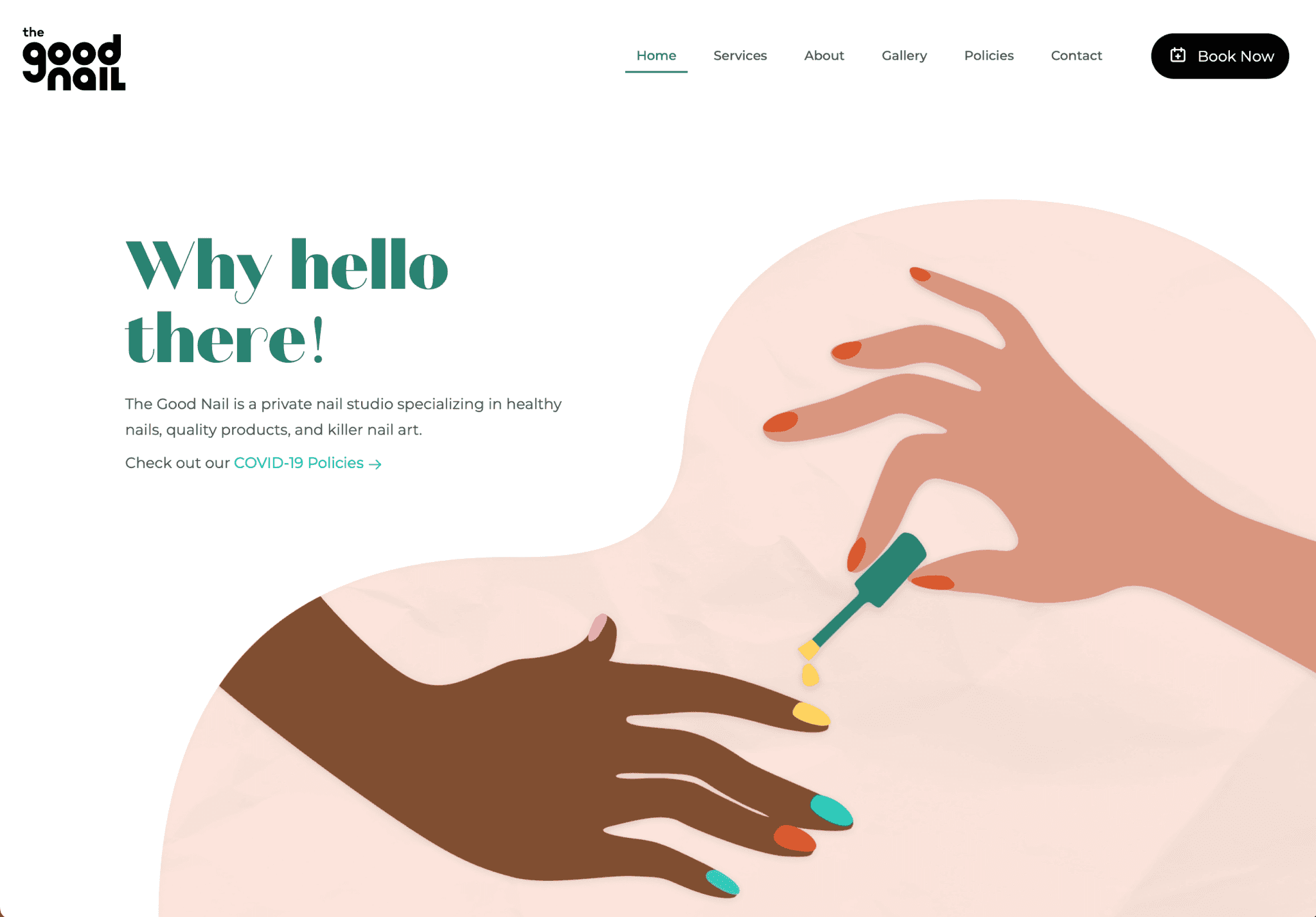The Good Nail website